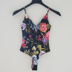 Floral print bodysuit